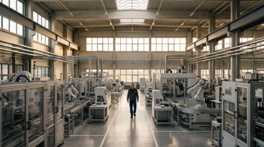 Vue d'ensemble d'un site industriel moderne symbolisant le déploiement de plusieurs normes de management ISO